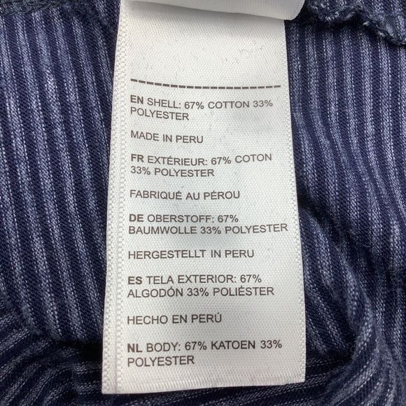 Untuckit Mens Cerro Long Sleeve Polo Blue Striped Size XXL - Picture 6 of 7